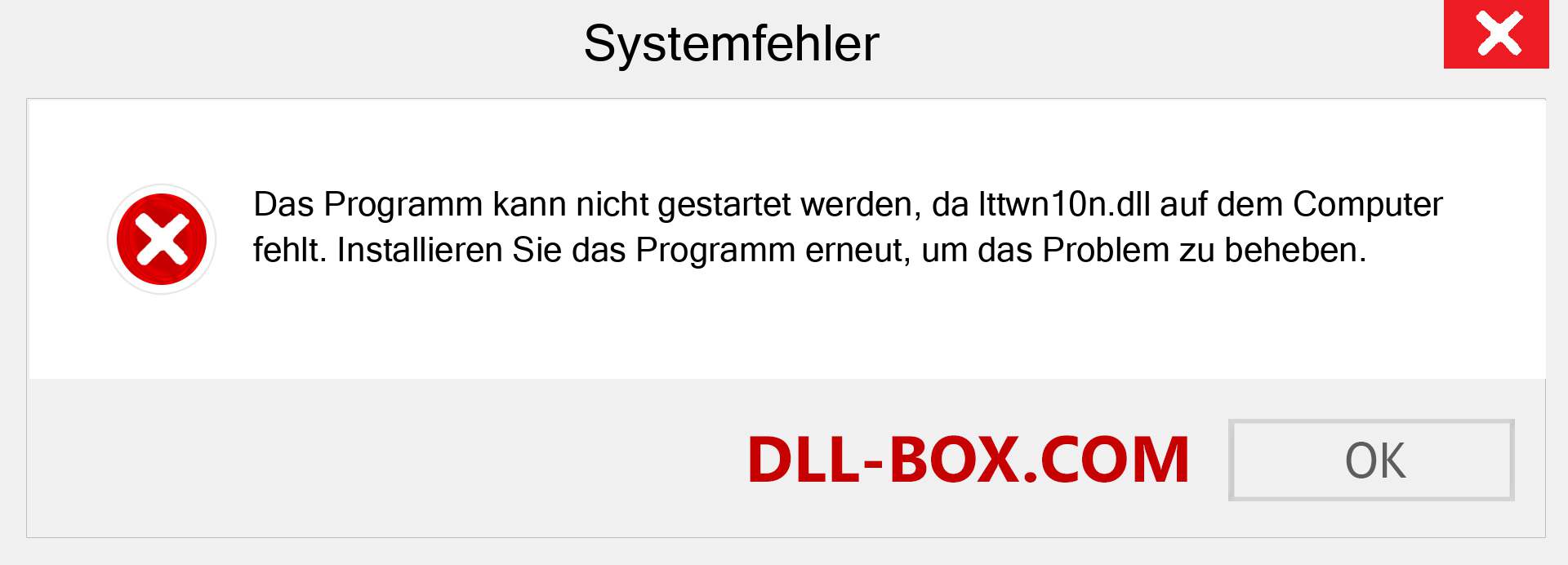 lttwn10n.dll-Datei fehlt?. Download für Windows 7, 8, 10 - Fix lttwn10n dll Missing Error unter Windows, Fotos, Bildern